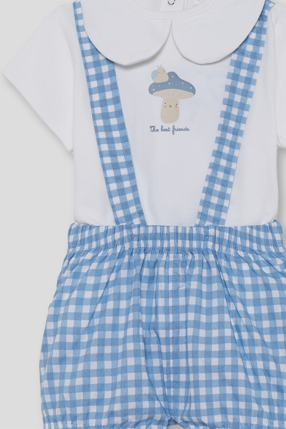 Conjunto Bebé Dos Piezas Vichy Azul 1-24 Meses – Street Monkey Verano