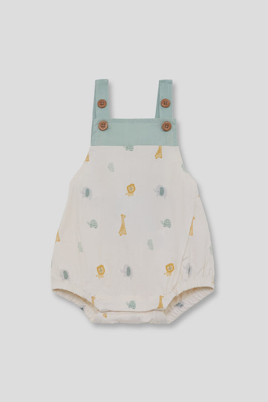 Peto Bebé Estampado Animales Verde 1-24 Meses – Street Monkey Verano