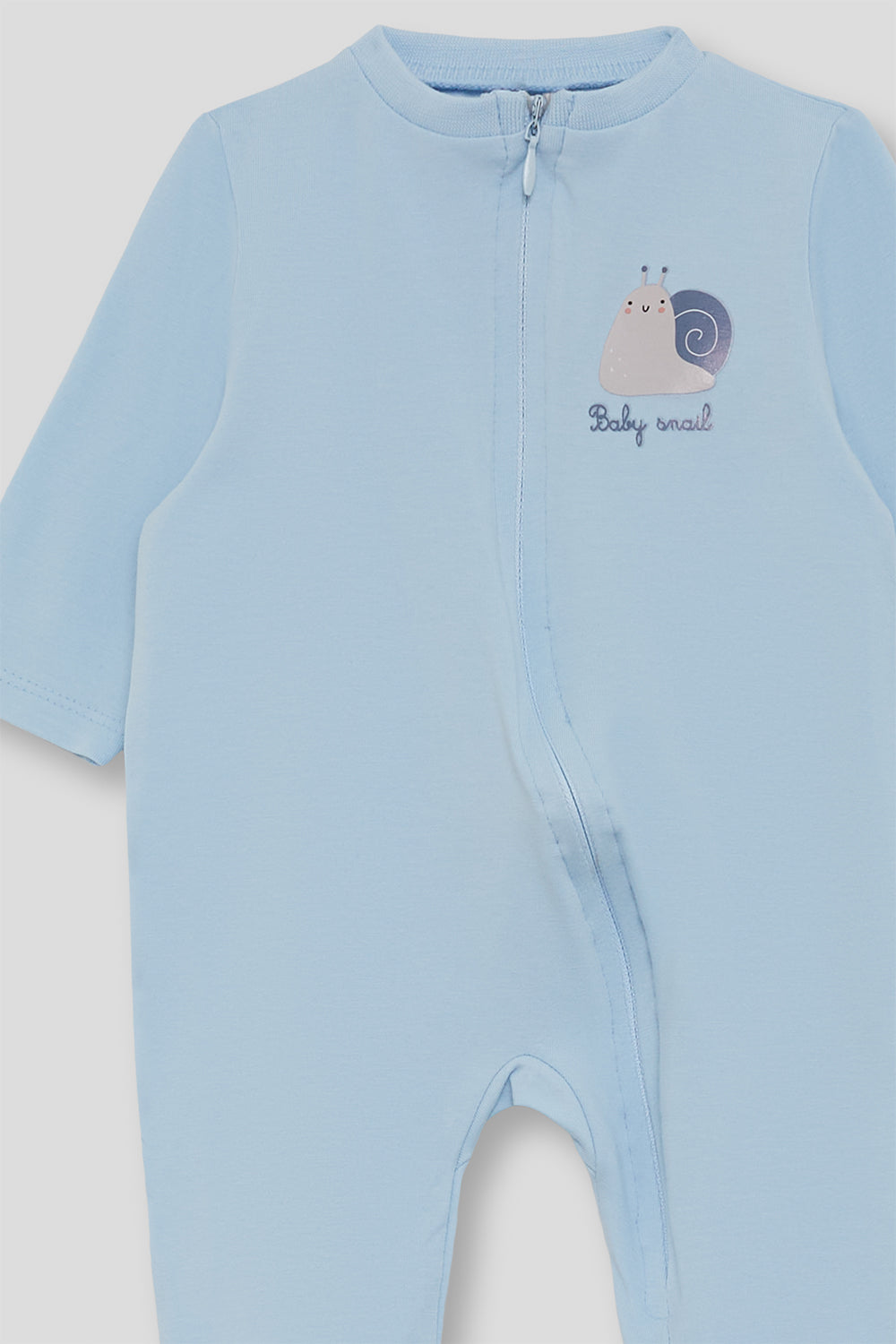 Pijama Bebé con Cremallera Azul 1-24 Meses – Street Monkey Verano