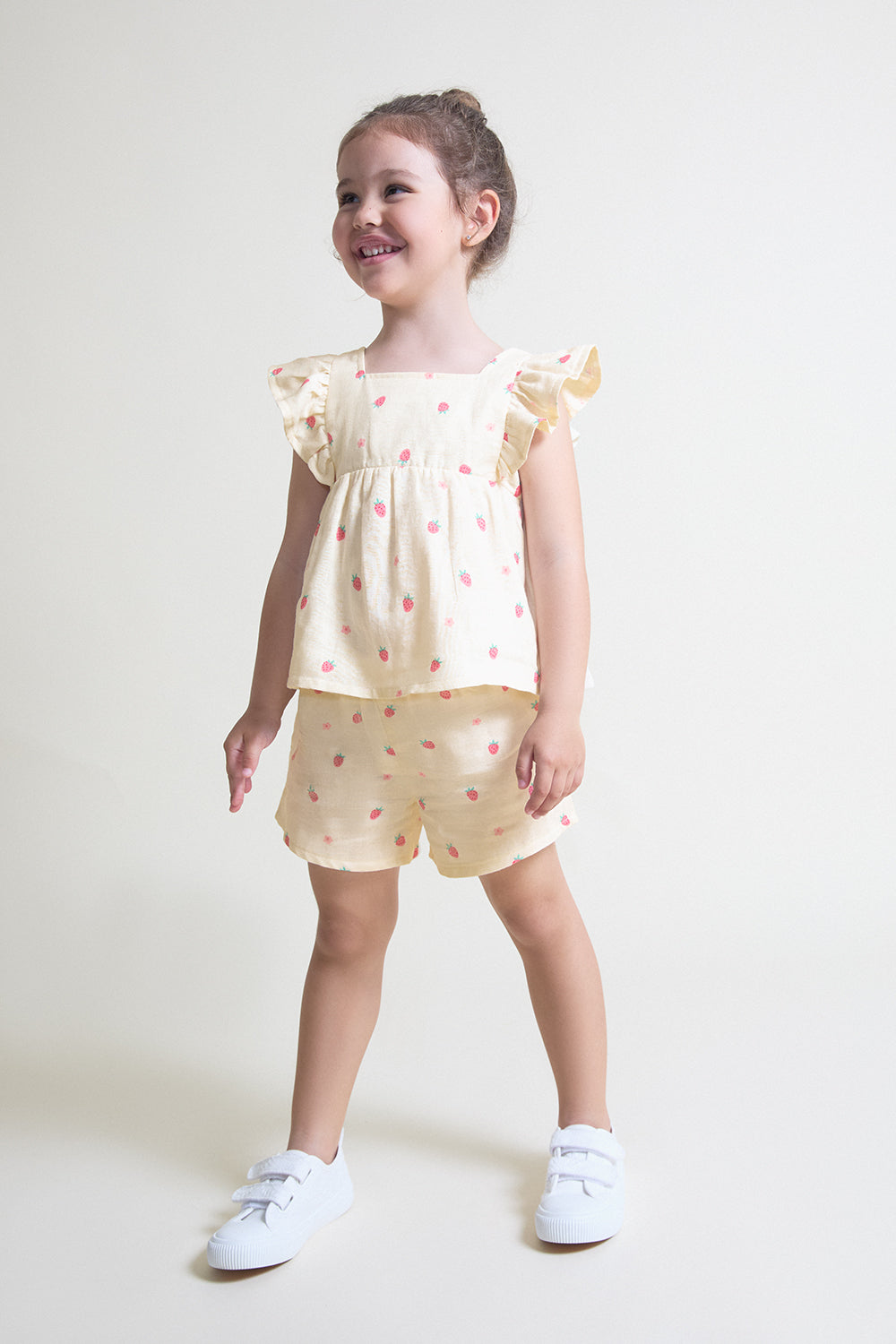 Conjunto niña algodón estampado fresas Street Monkey 3 meses–6 años