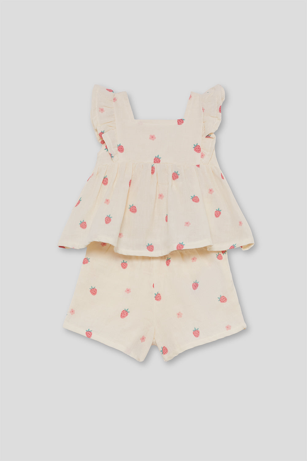 Conjunto niña algodón estampado fresas Street Monkey 3 meses–6 años