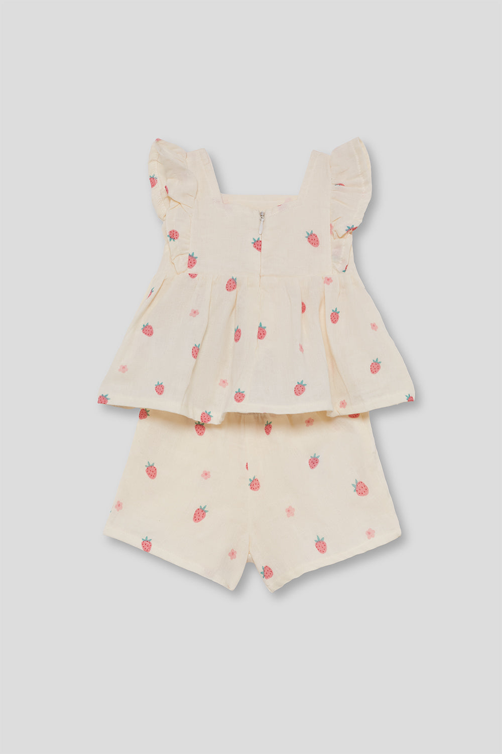 Conjunto niña algodón estampado fresas Street Monkey 3 meses–6 años