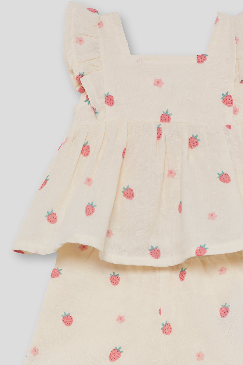 Conjunto niña algodón estampado fresas Street Monkey 3 meses–6 años