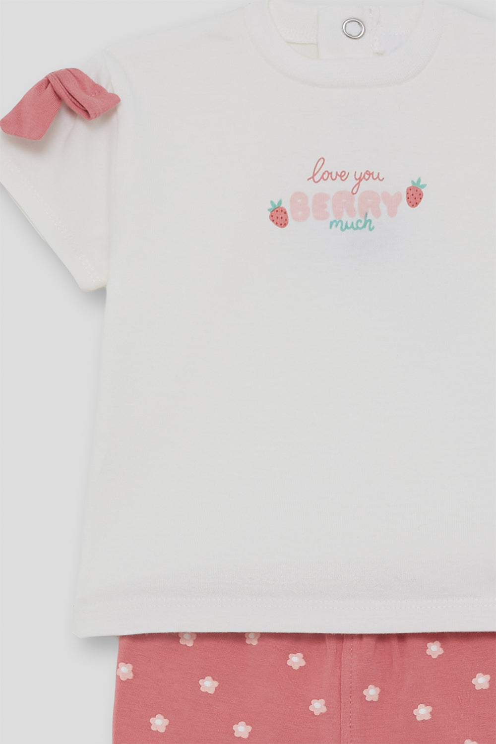 Conjunto bebé niña de algodón con camiseta y leggings rosa Street Monkey 3 meses - 6 años