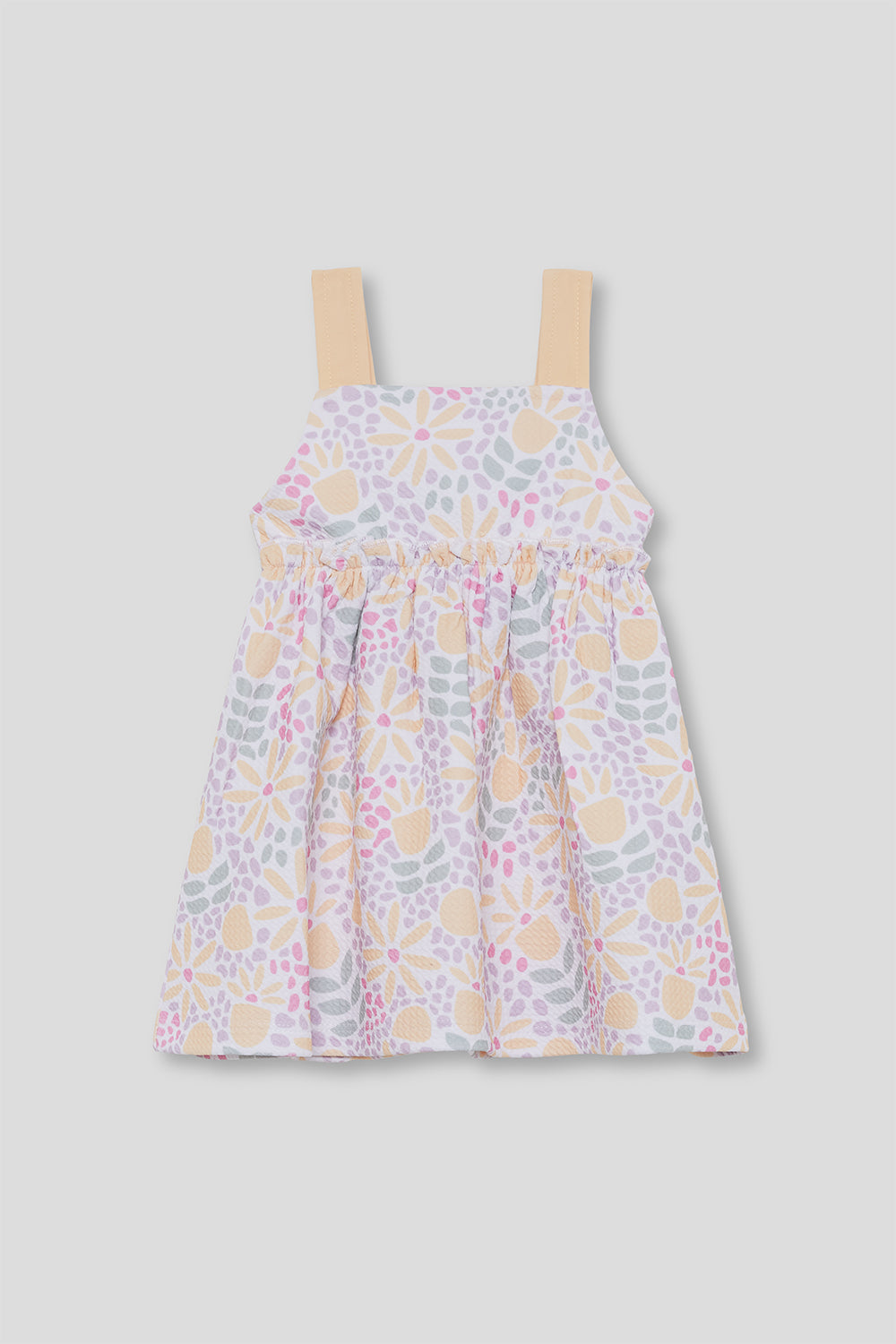 Vestido Bebé Niña Estampado Floral Amarillo 3 Meses - 6 Años – Colección Verano