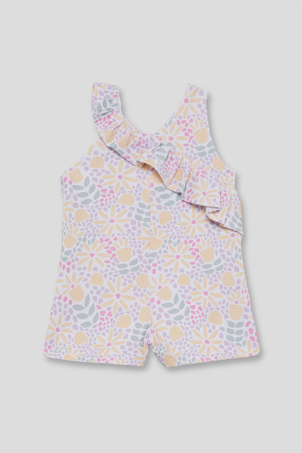 Mono Bebé Niña Estampado Floral Amarillo 3 Meses - 6 Años – Colección Verano