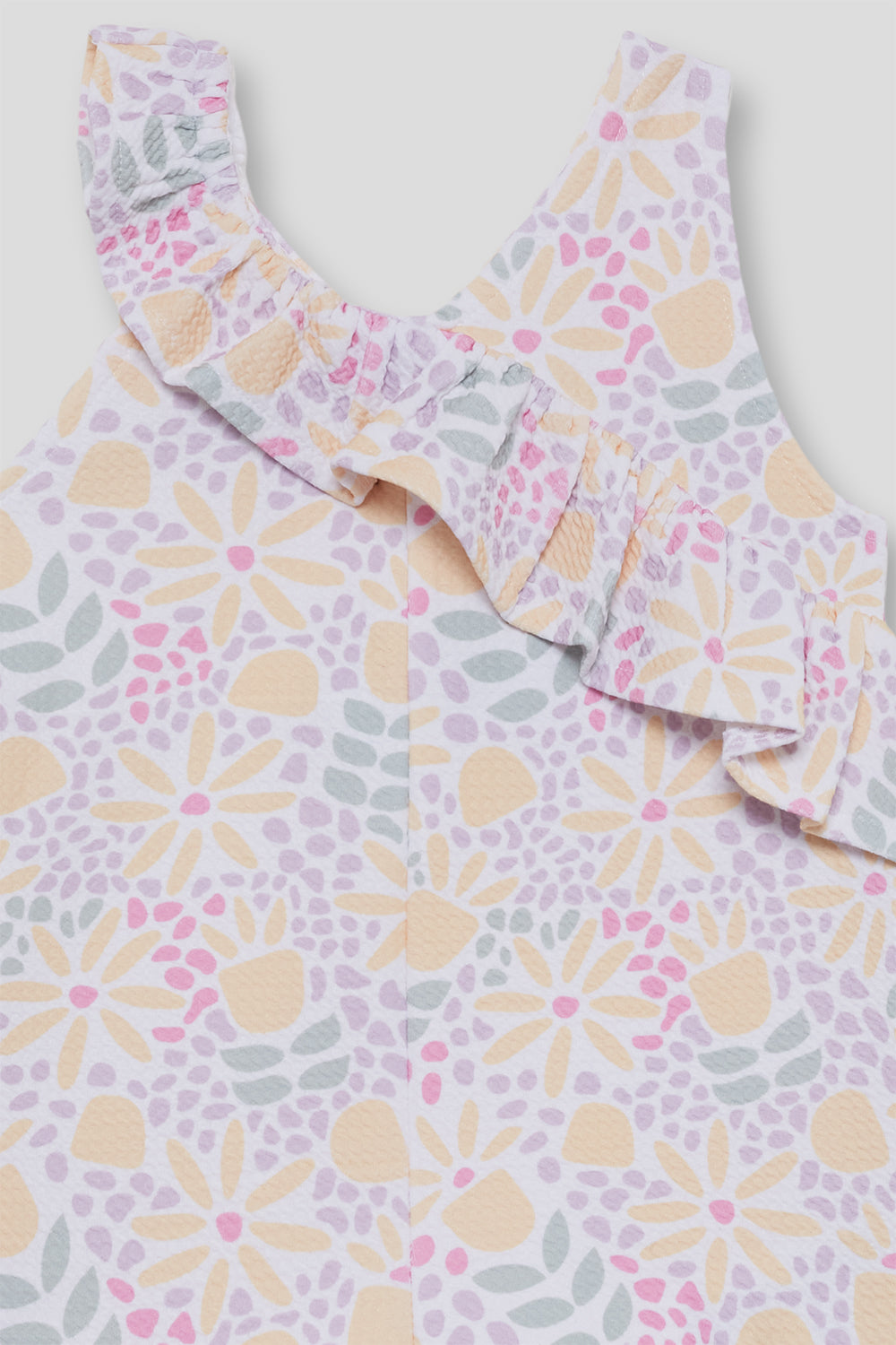 Mono Bebé Niña Estampado Floral Amarillo 3 Meses - 6 Años – Colección Verano