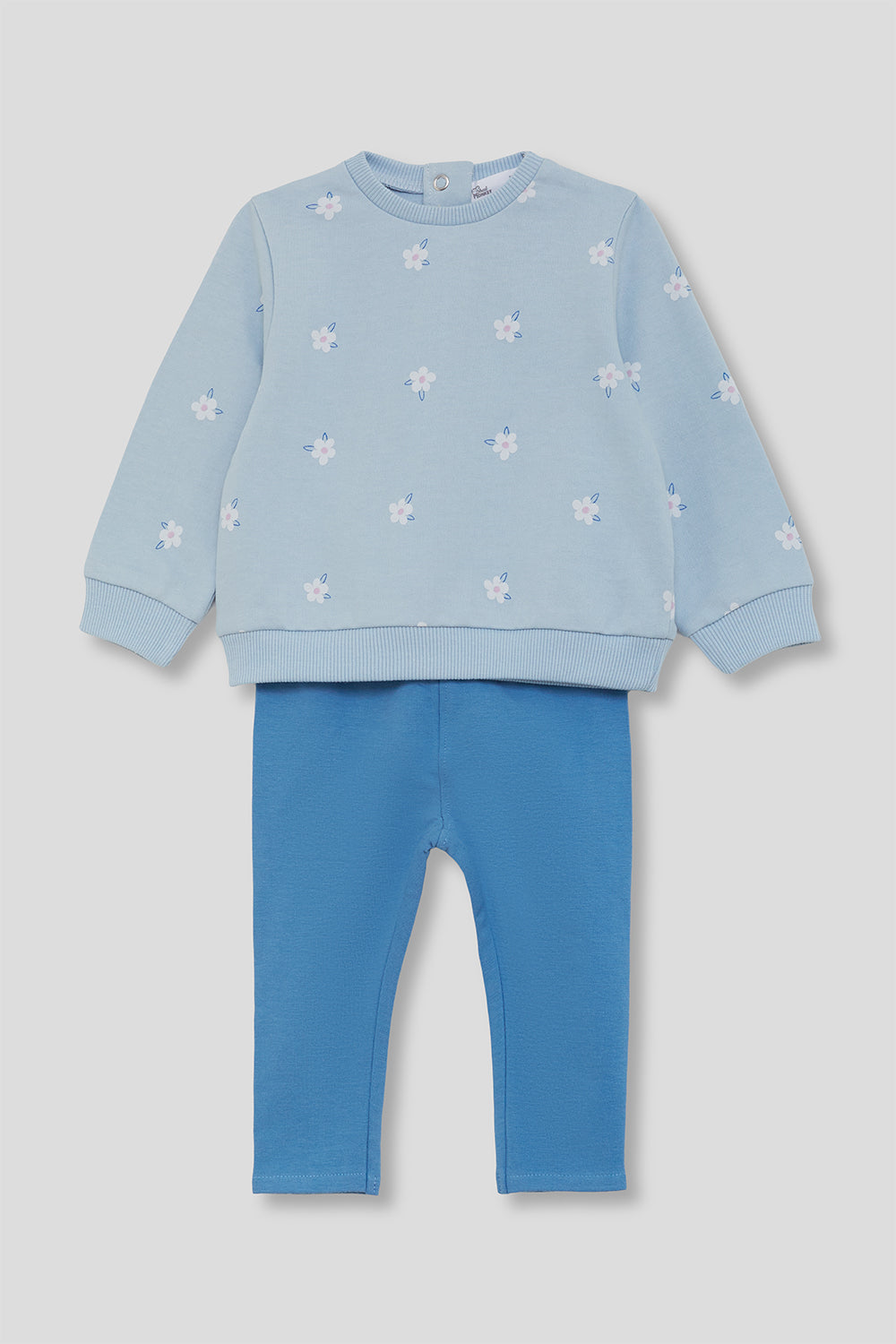 Conjunto bebé niña sudadera y legging azul Street Monkey 3 meses - 6 meses