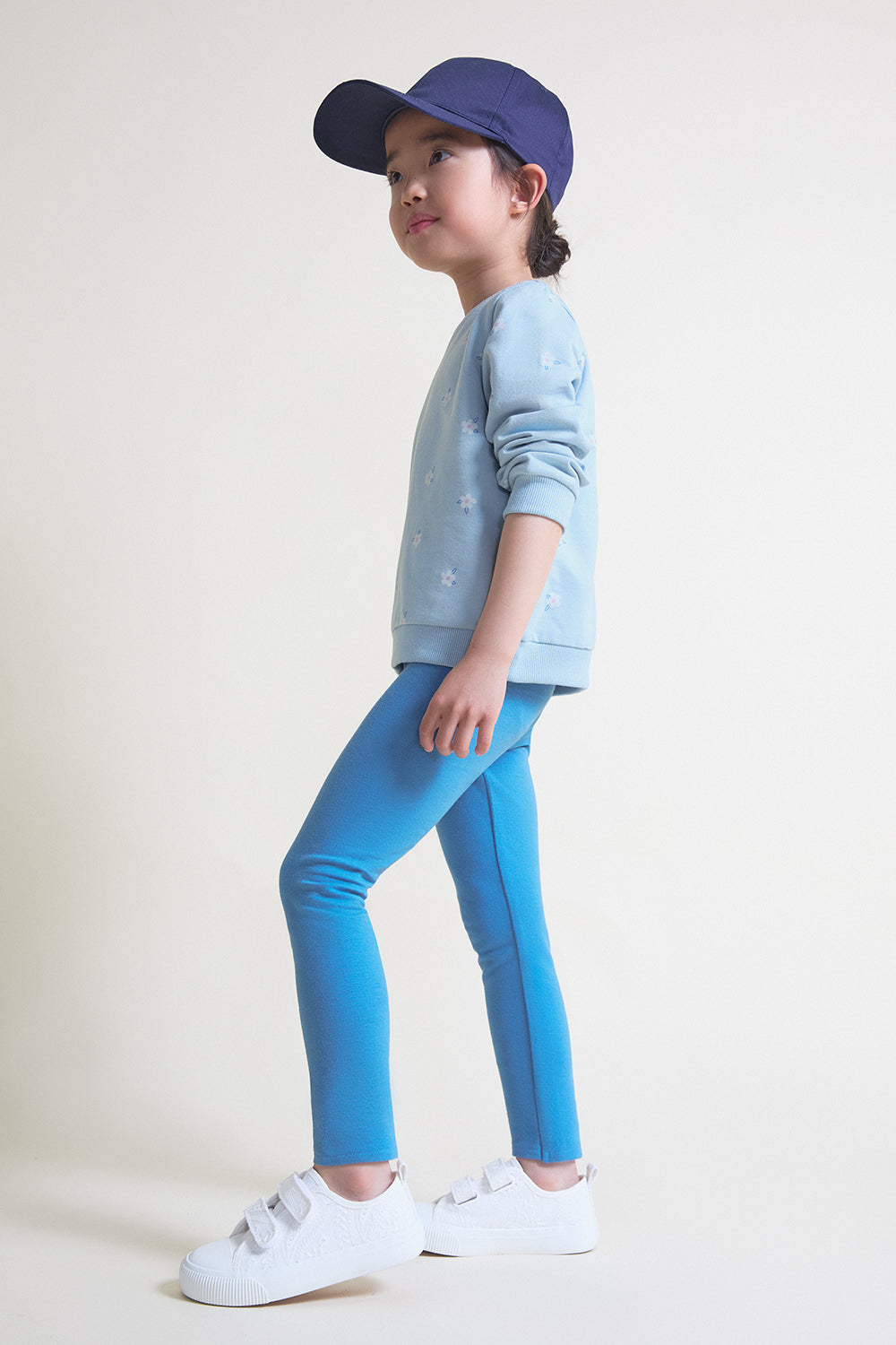 Conjunto bebé niña sudadera y legging azul Street Monkey 3 meses - 6 meses