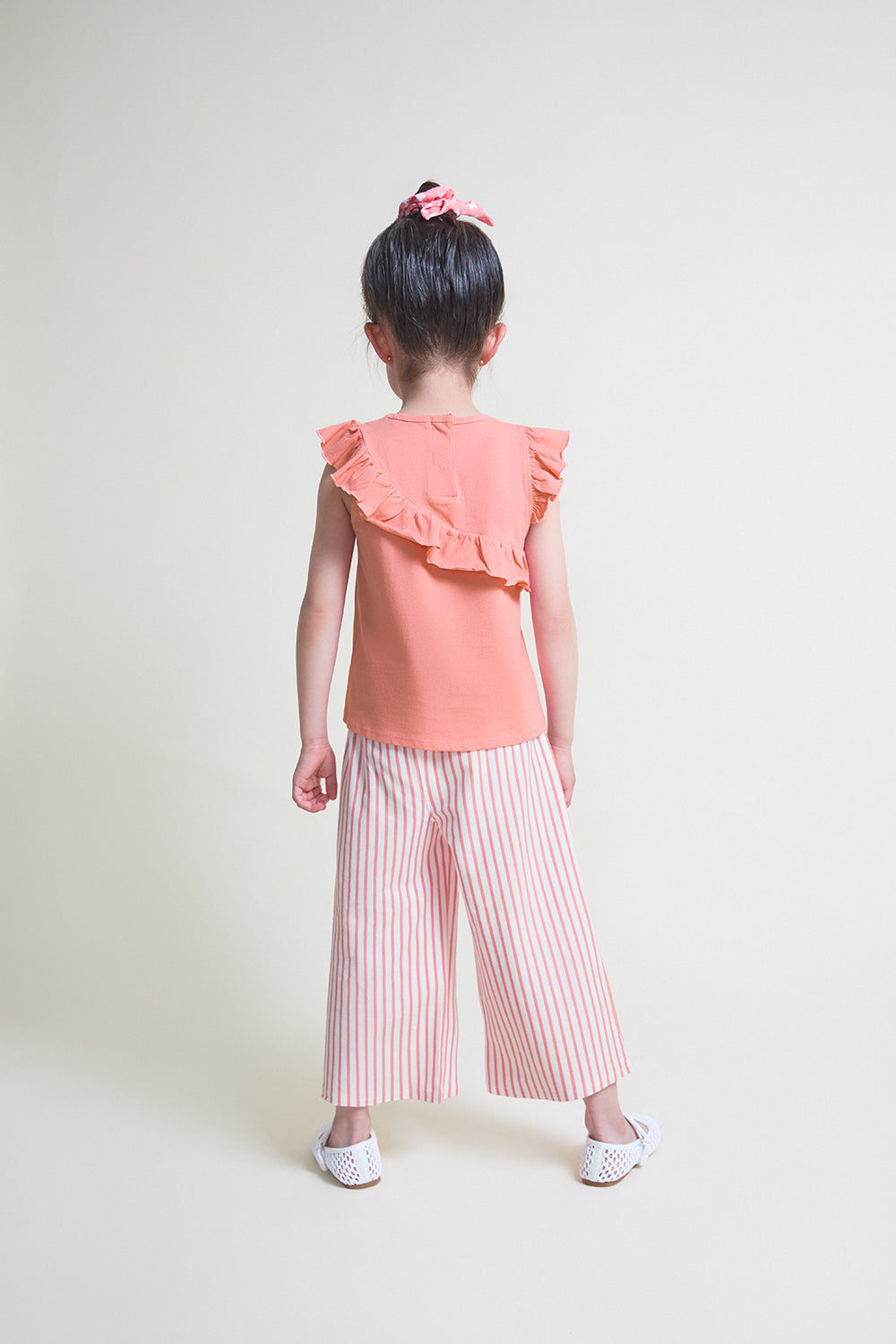 Conjunto bebé niña camiseta y pantalón algodón coral Street Monkey 3 meses - 6 años