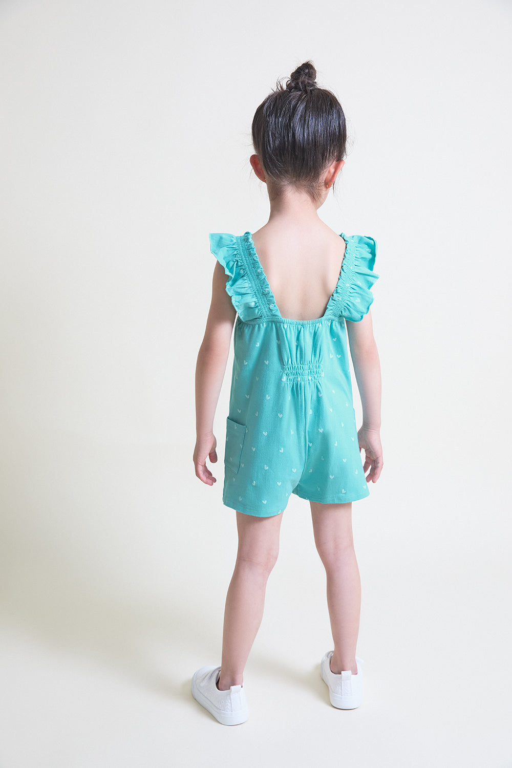 Peto bebé niña algodón turquesa con corazones Street Monkey 3 meses - 6 años
