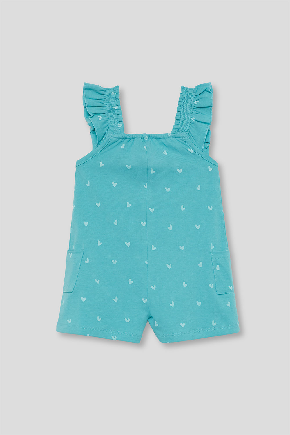 Peto bebé niña algodón turquesa con corazones Street Monkey 3 meses - 6 años