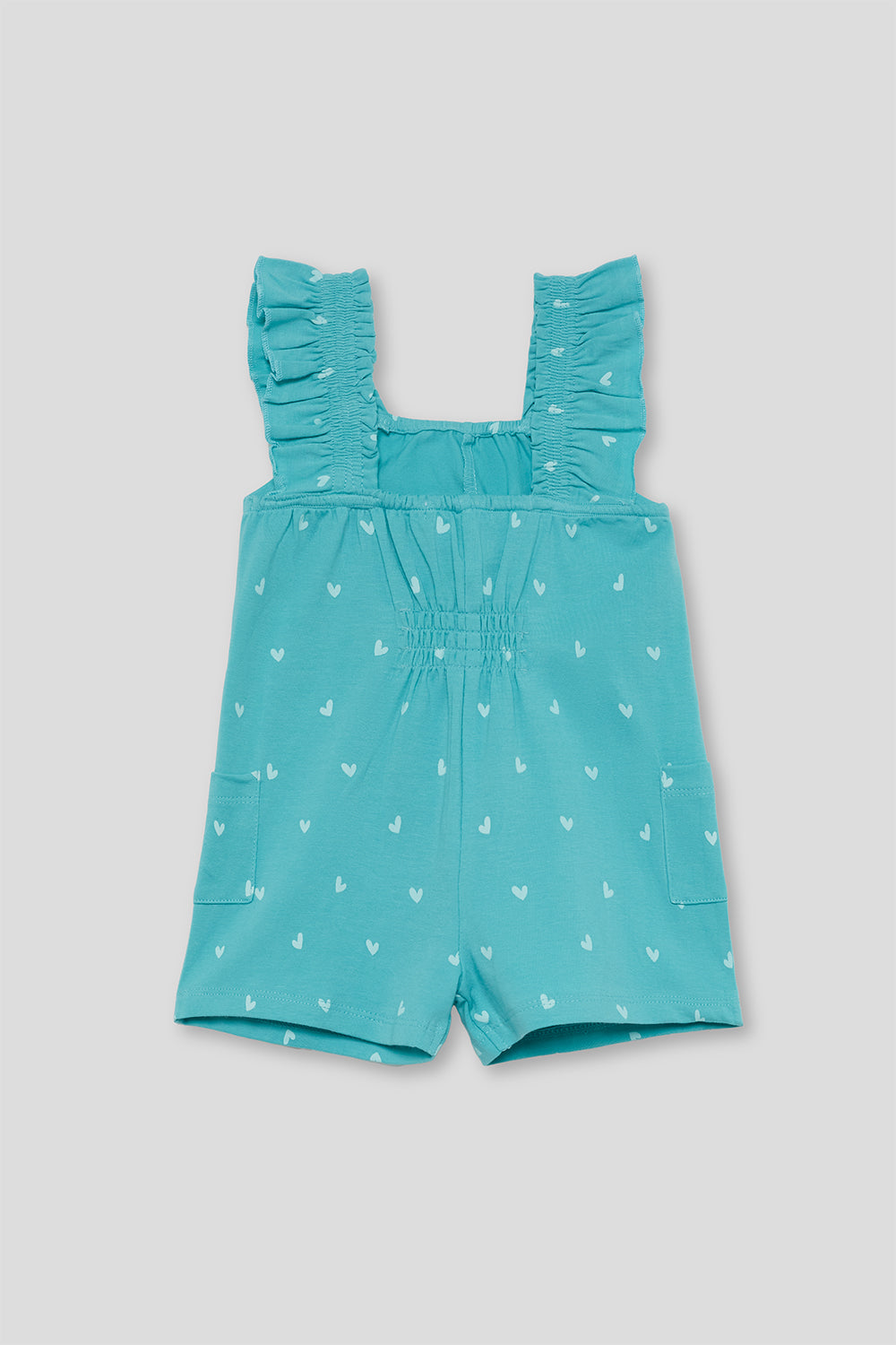 Peto bebé niña algodón turquesa con corazones Street Monkey 3 meses - 6 años
