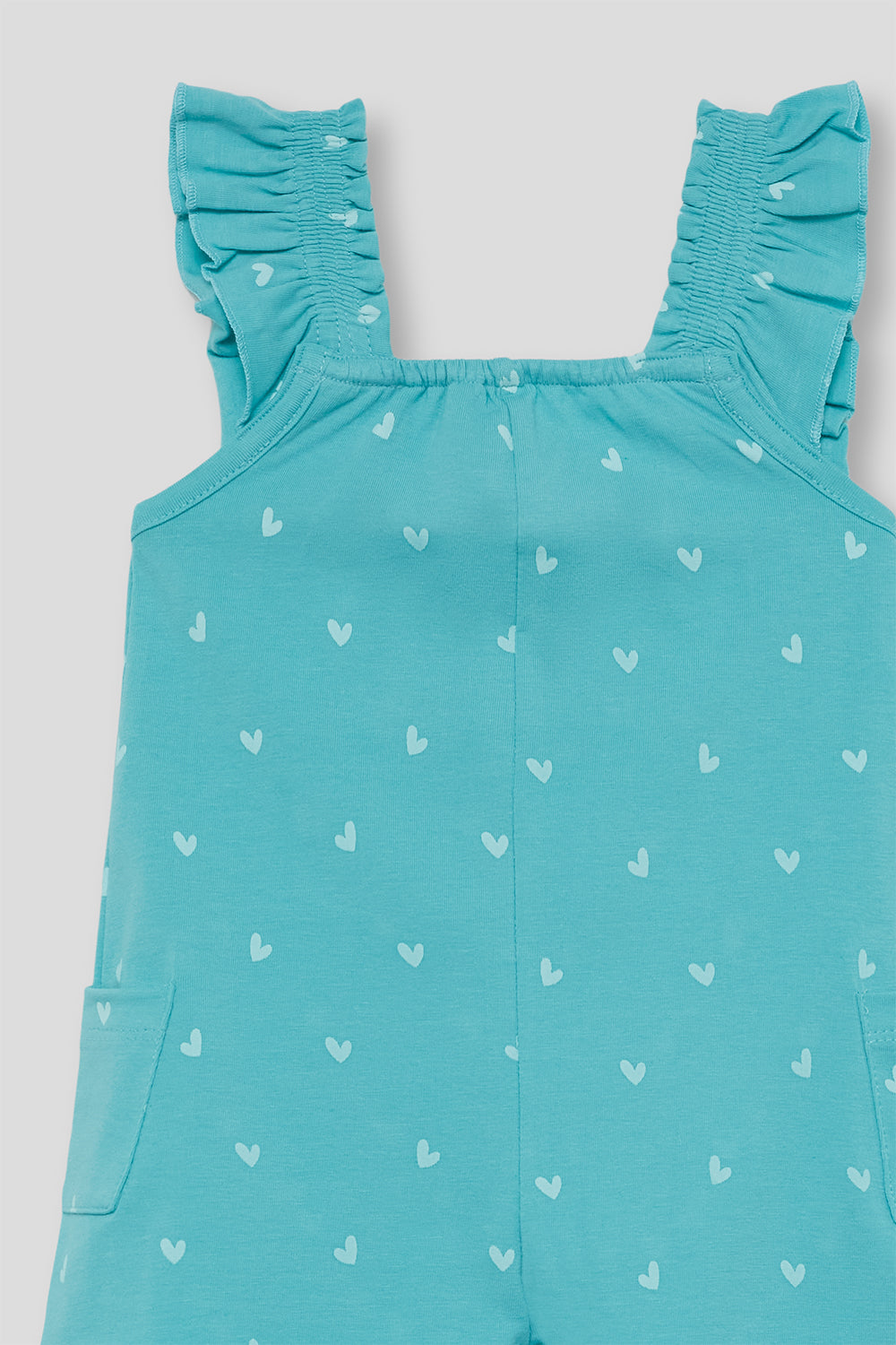 Peto bebé niña algodón turquesa con corazones Street Monkey 3 meses - 6 años