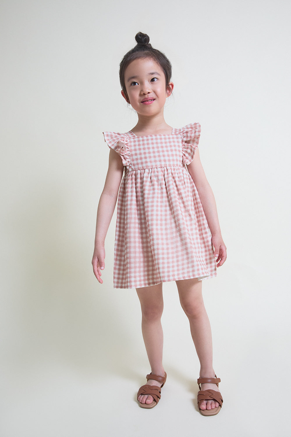 Vestido bebé niña vichy rosa con volantes Street Monkey 3 meses - 6 años