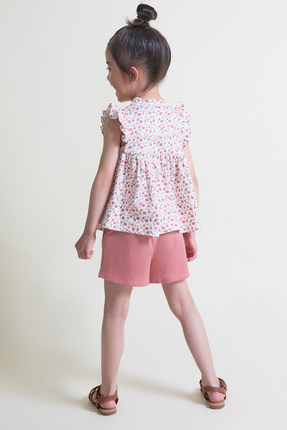 Conjunto Bebé Niña Floral Maquillaje con Lazo 3 Meses - 6 Años – Colección Verano