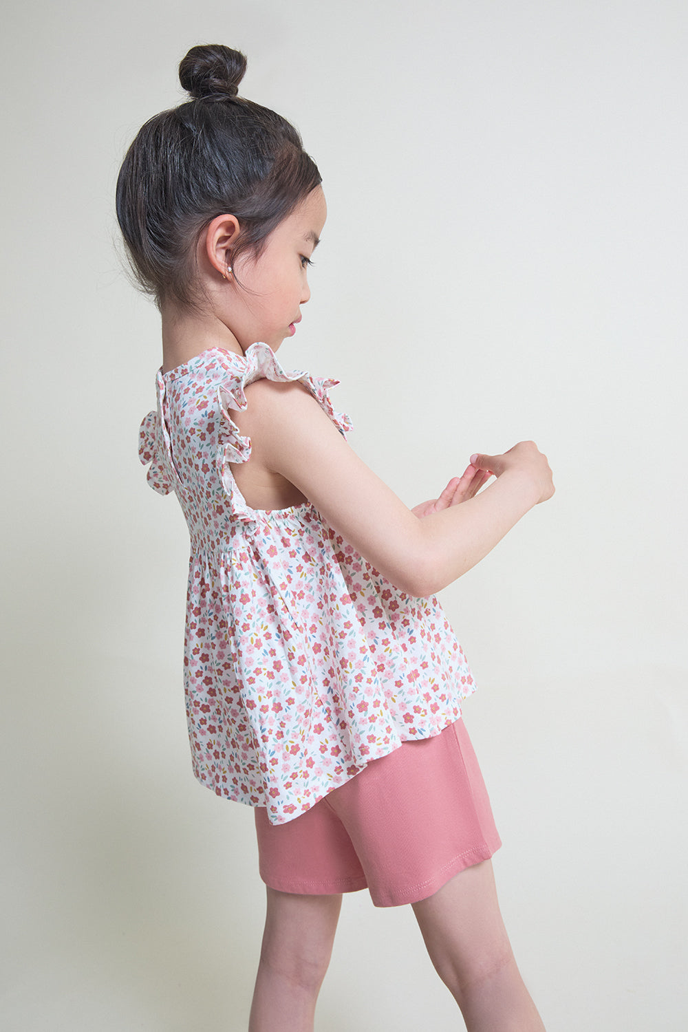 Conjunto Bebé Niña Floral Maquillaje con Lazo 3 Meses - 6 Años – Colección Verano