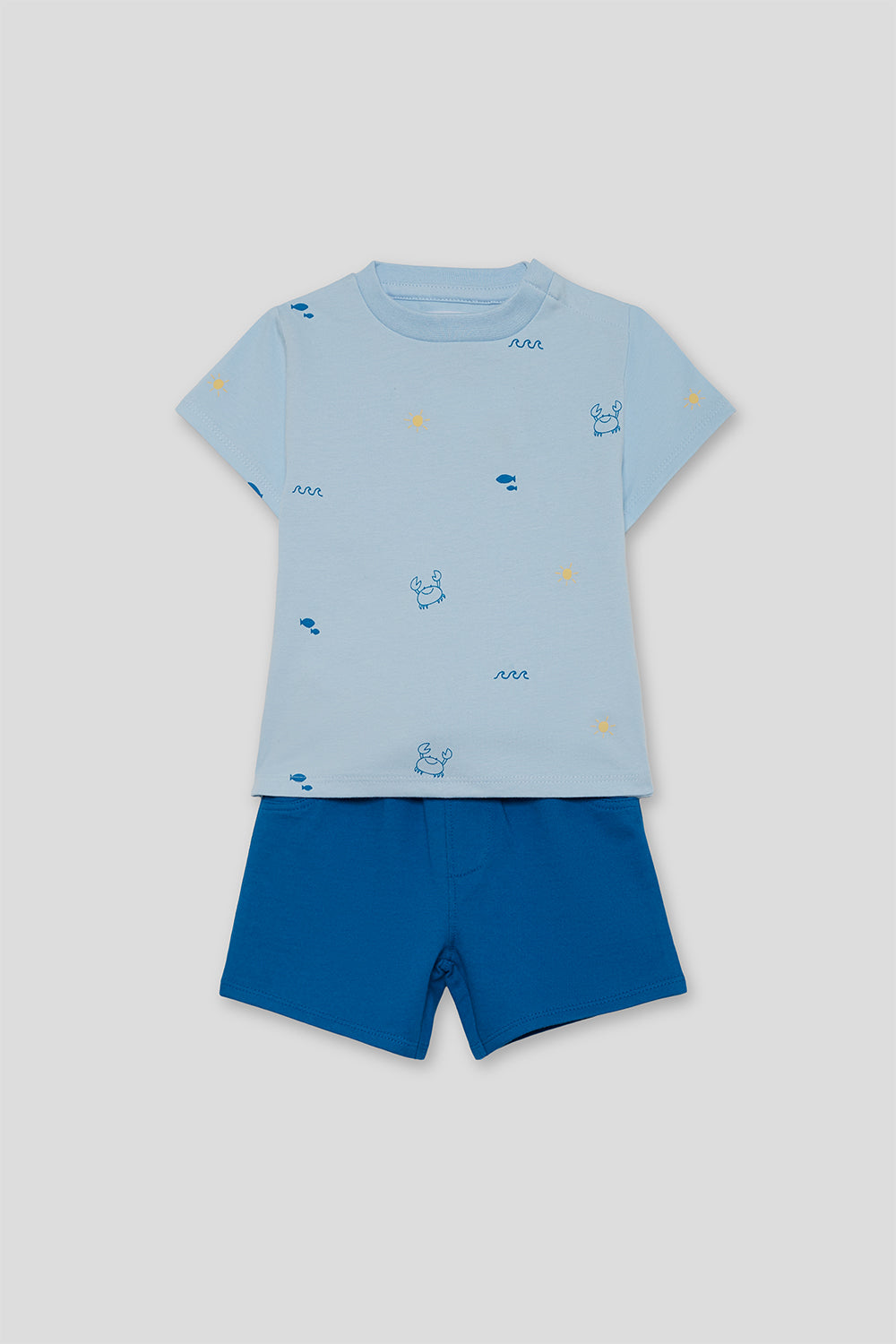 Conjunto Bebé Niño Marino Azul 3 Meses-6 años– Street Monkey Verano