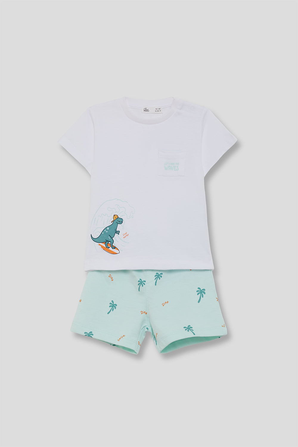 Conjunto Bebé Niño Dinosaurio Surf 3 Meses-6 años– Street Monkey Verano 2026