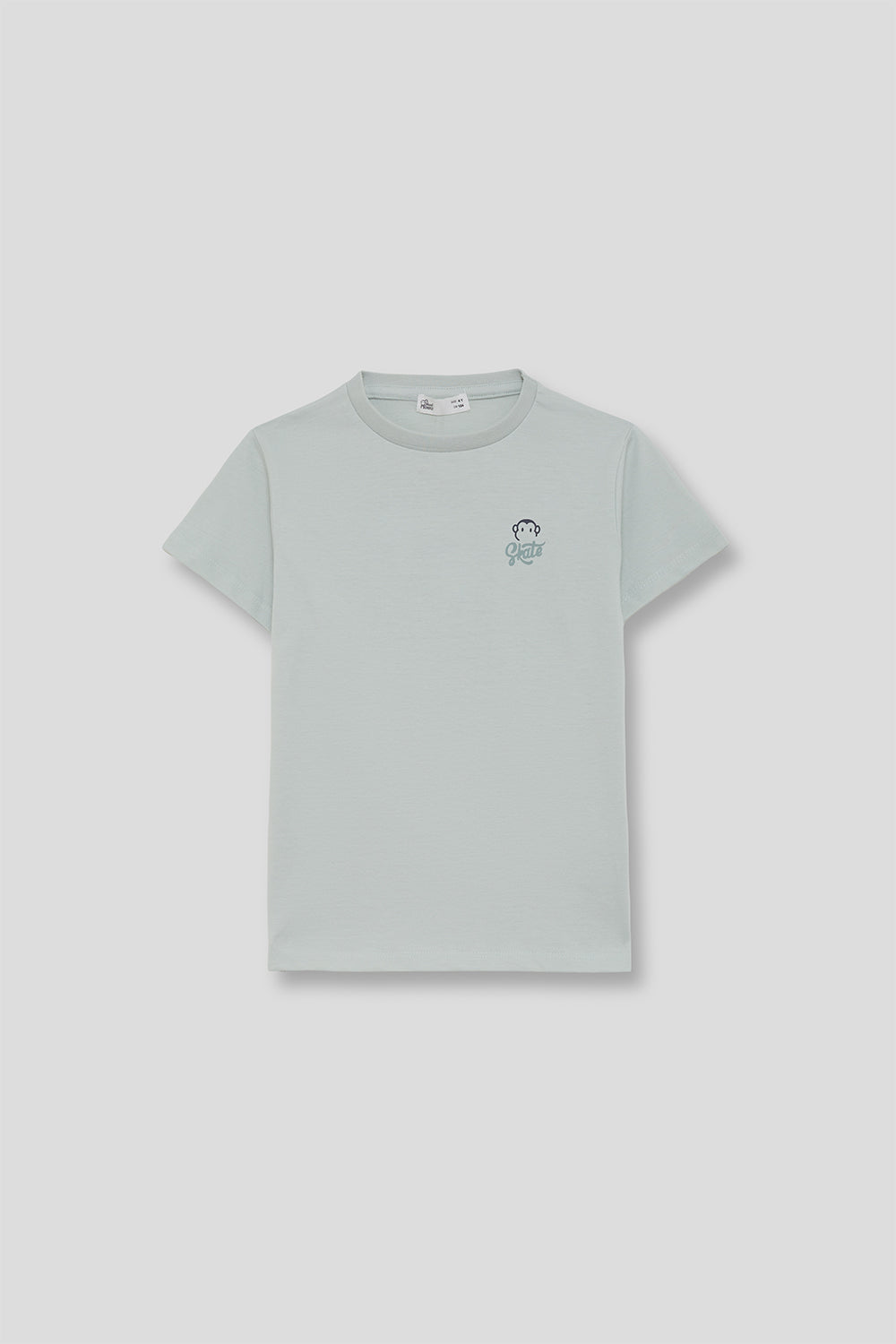 Camiseta Niño Básica Verde Agua 2 a 16 Años – Colección Verano