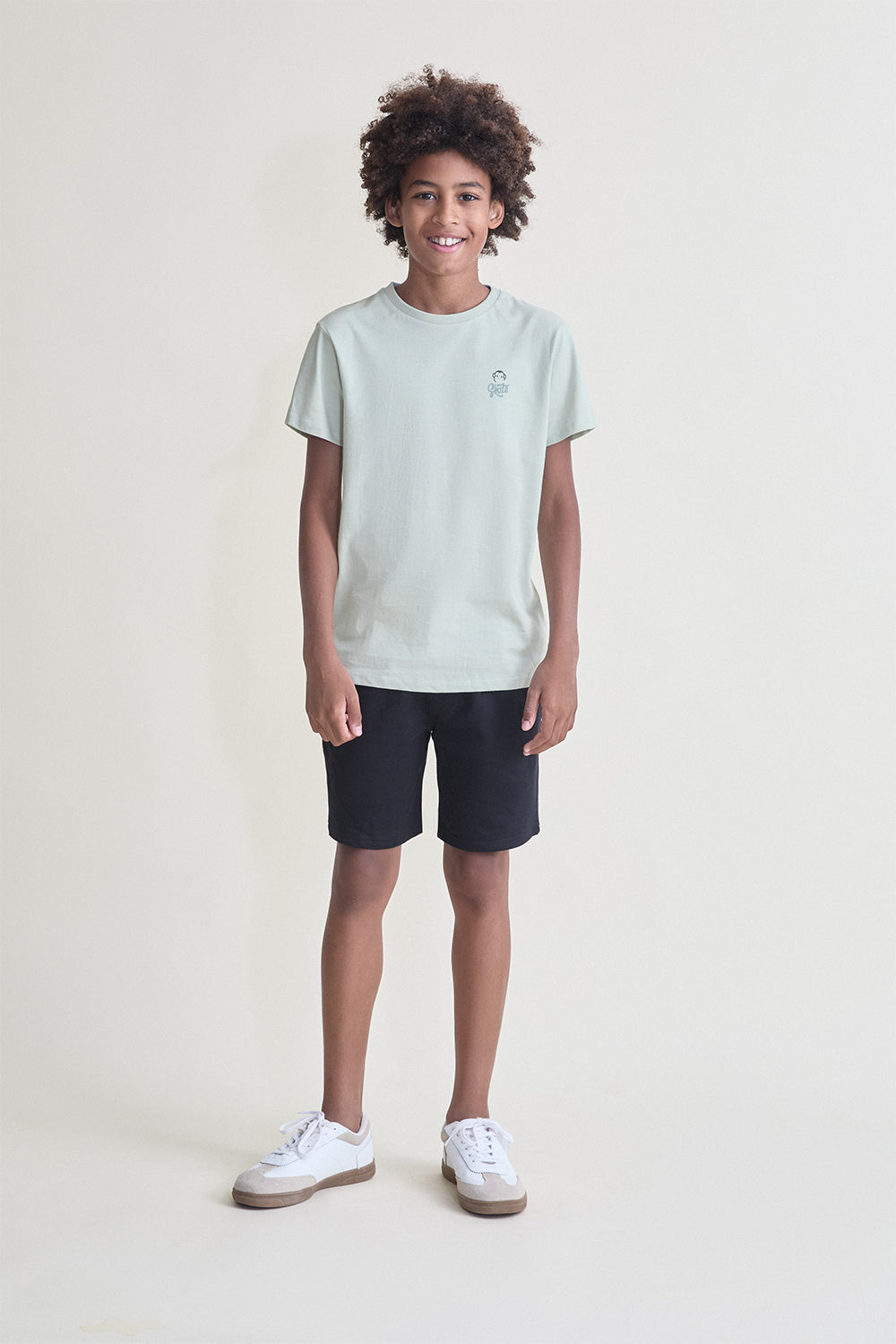 Camiseta Niño Básica Verde Agua 2 a 16 Años – Colección Verano