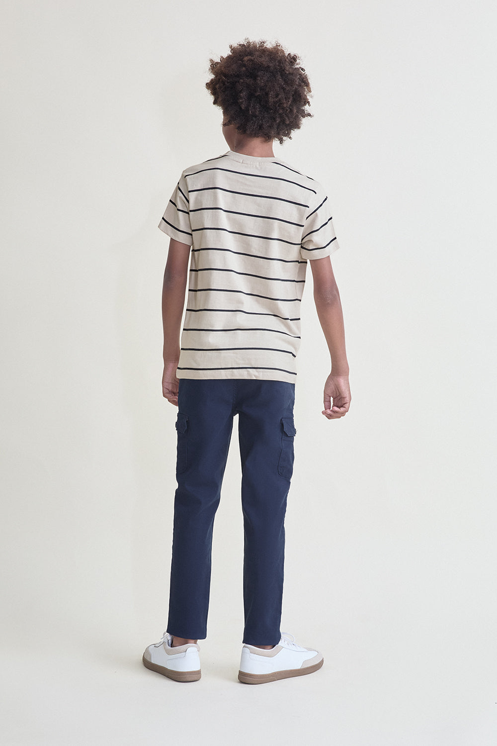 Camiseta niño de algodón a rayas cruda Street Monkey 2 años - 16 años