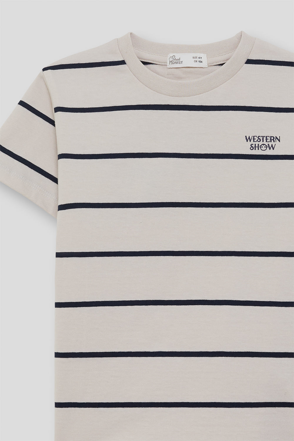 Camiseta niño de algodón a rayas cruda Street Monkey 2 años - 16 años