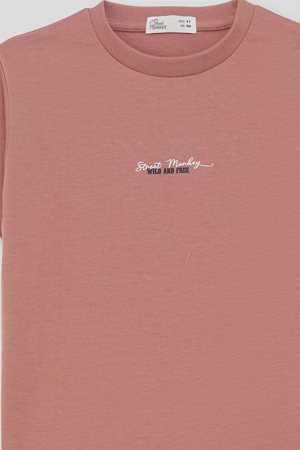 Camiseta Niño Básica Color Coral 2 a 16 Años – Colección Verano