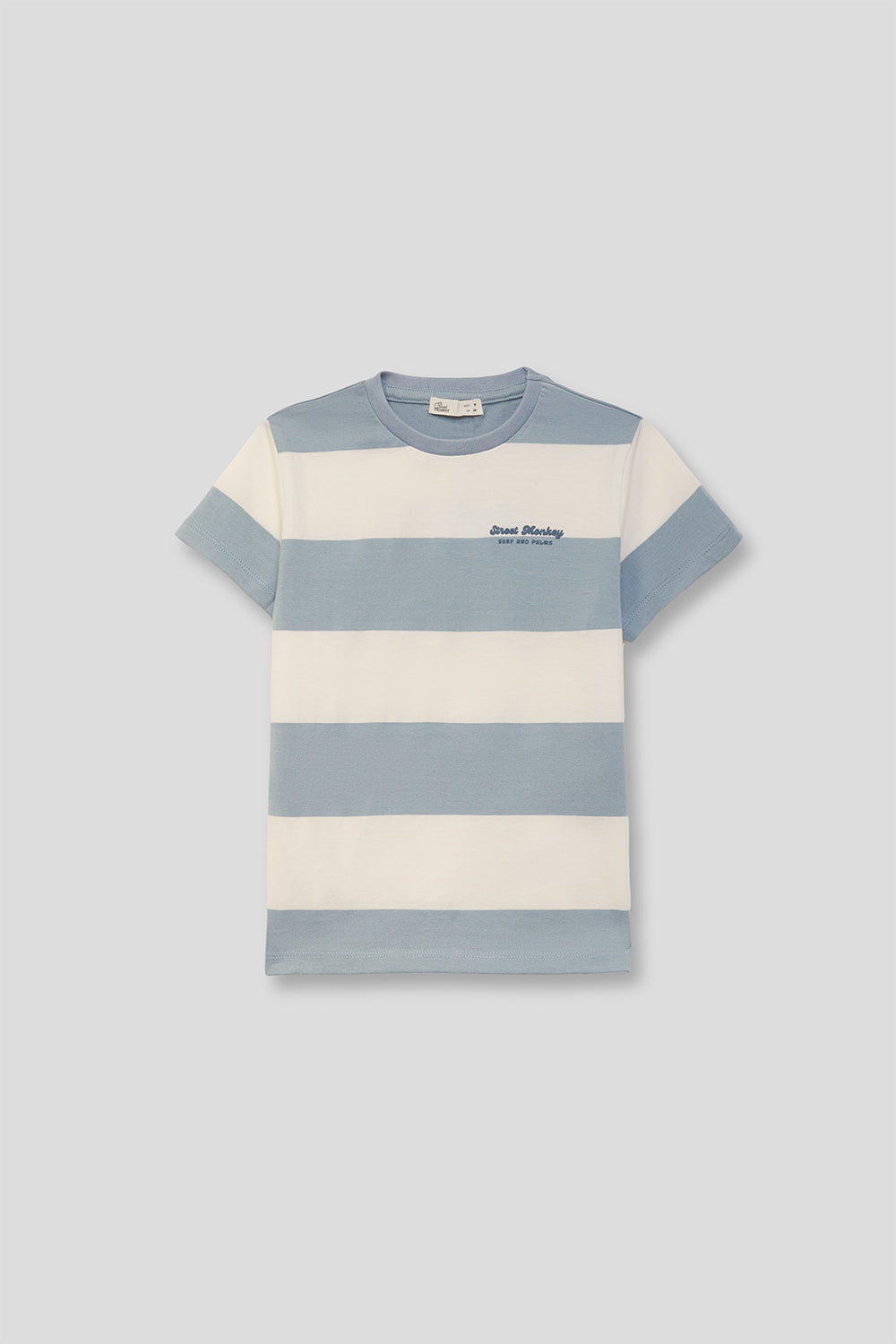 Camiseta Niño Rayas Azul y Blanco 2 a 16 Años – Colección Verano