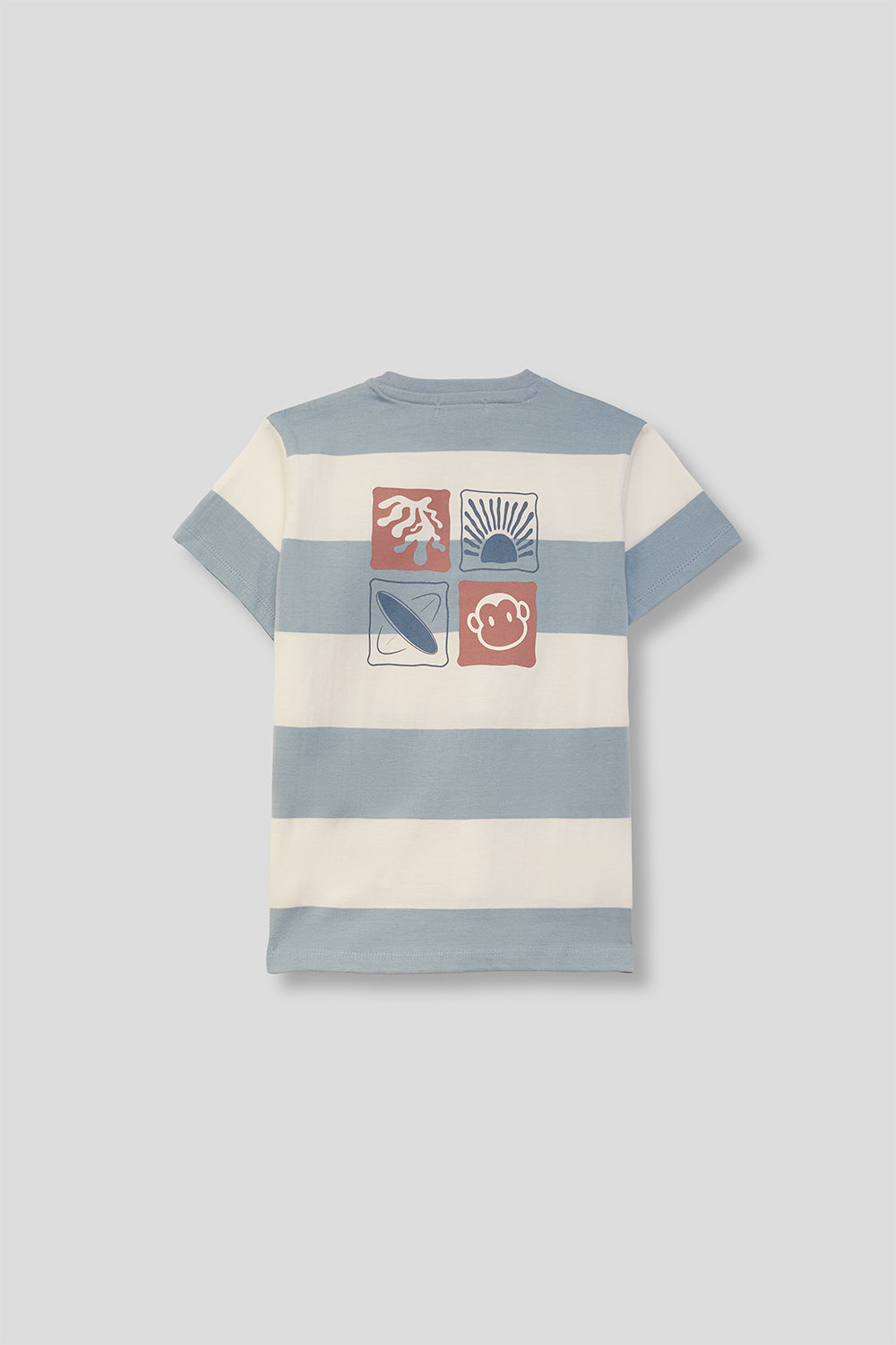 Camiseta Niño Rayas Azul y Blanco 2 a 16 Años – Colección Verano
