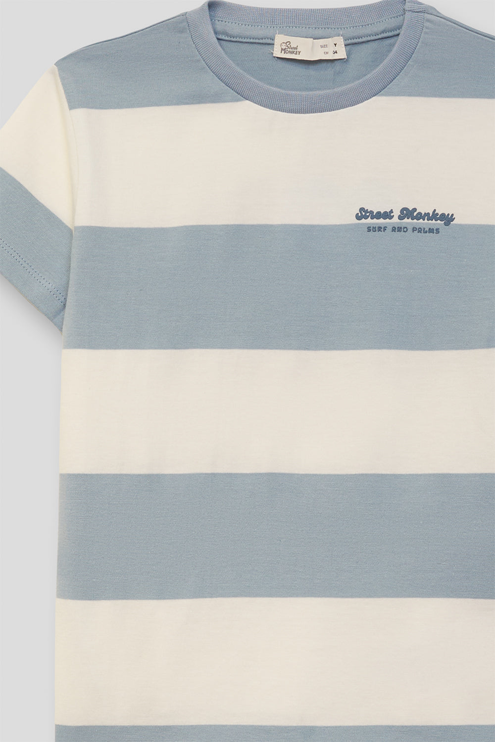 Camiseta Niño Rayas Azul y Blanco 2 a 16 Años – Colección Verano