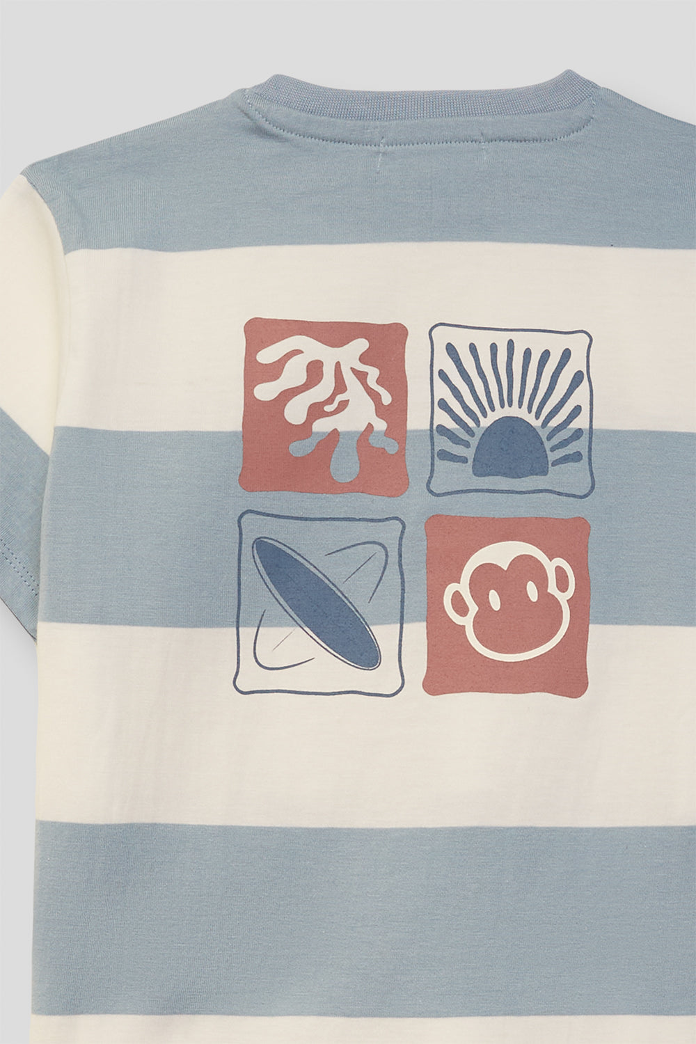 Camiseta Niño Rayas Azul y Blanco 2 a 16 Años – Colección Verano