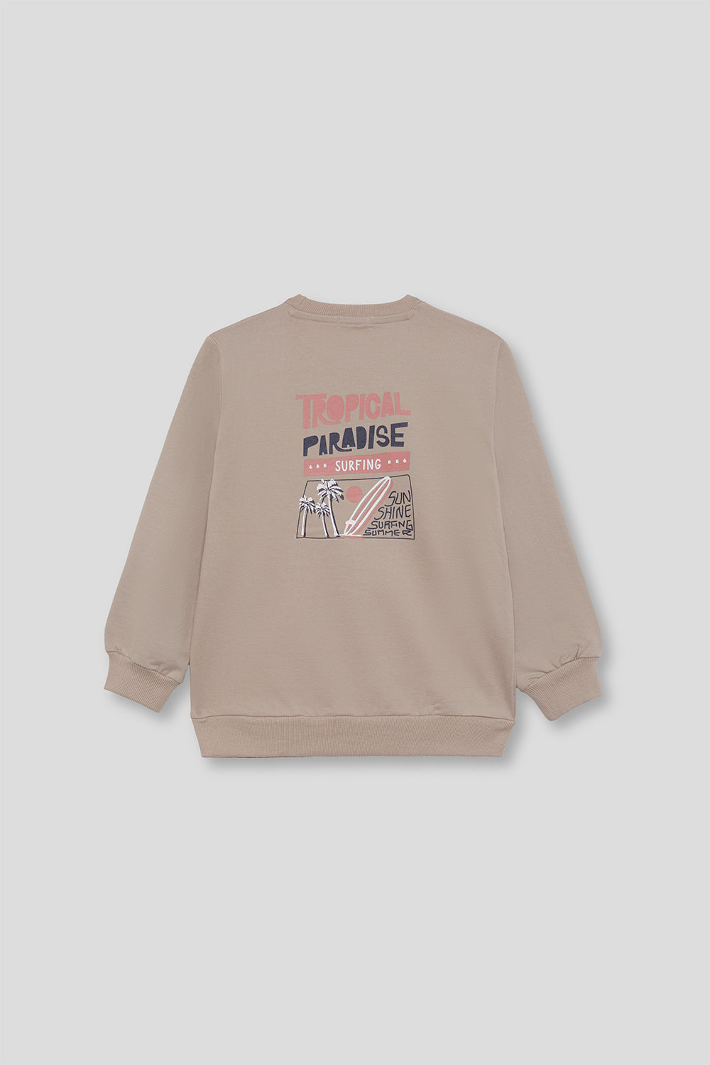 Sudadera Niño Beige “Tropical Paradise” 2-16 Años – Street Monkey Verano