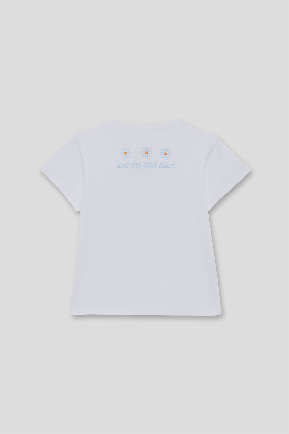 Camiseta niña blanca de algodón “Nature Lover” Street Monkey 2-16 años