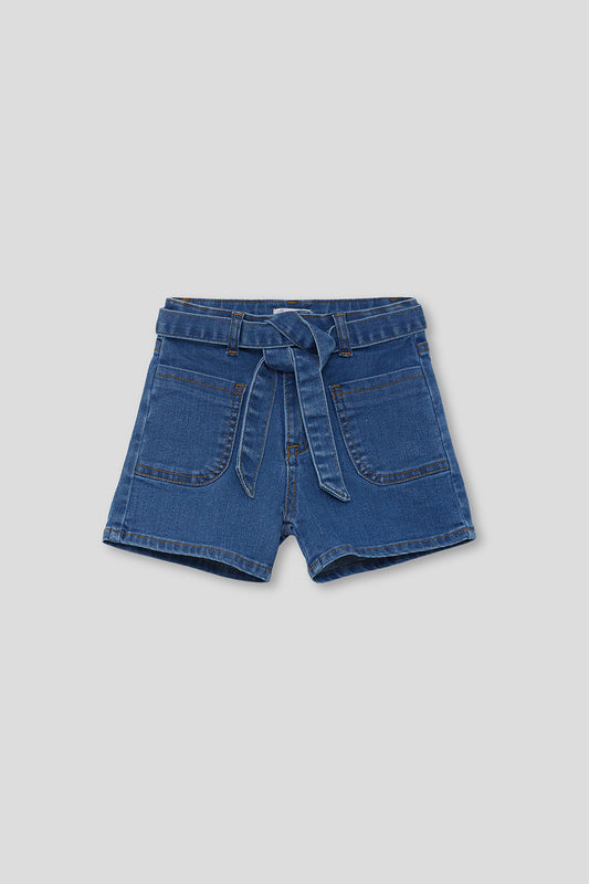 Short vaquero infantil con cinturón Street Monkey 2-16 años