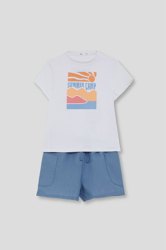 Conjunto camiseta y bermuda niña Street Monkey 2-16 años