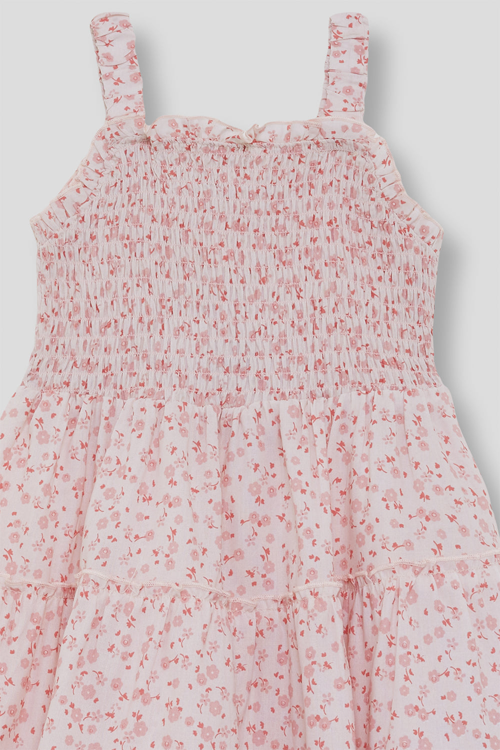 Vestido largo de tirantes estampado floral rosa para niña Street Monkey 2-16 años