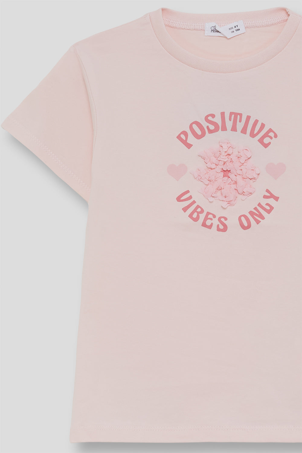 Camiseta rosa de algodón para niña Street Mockey 2-16 años