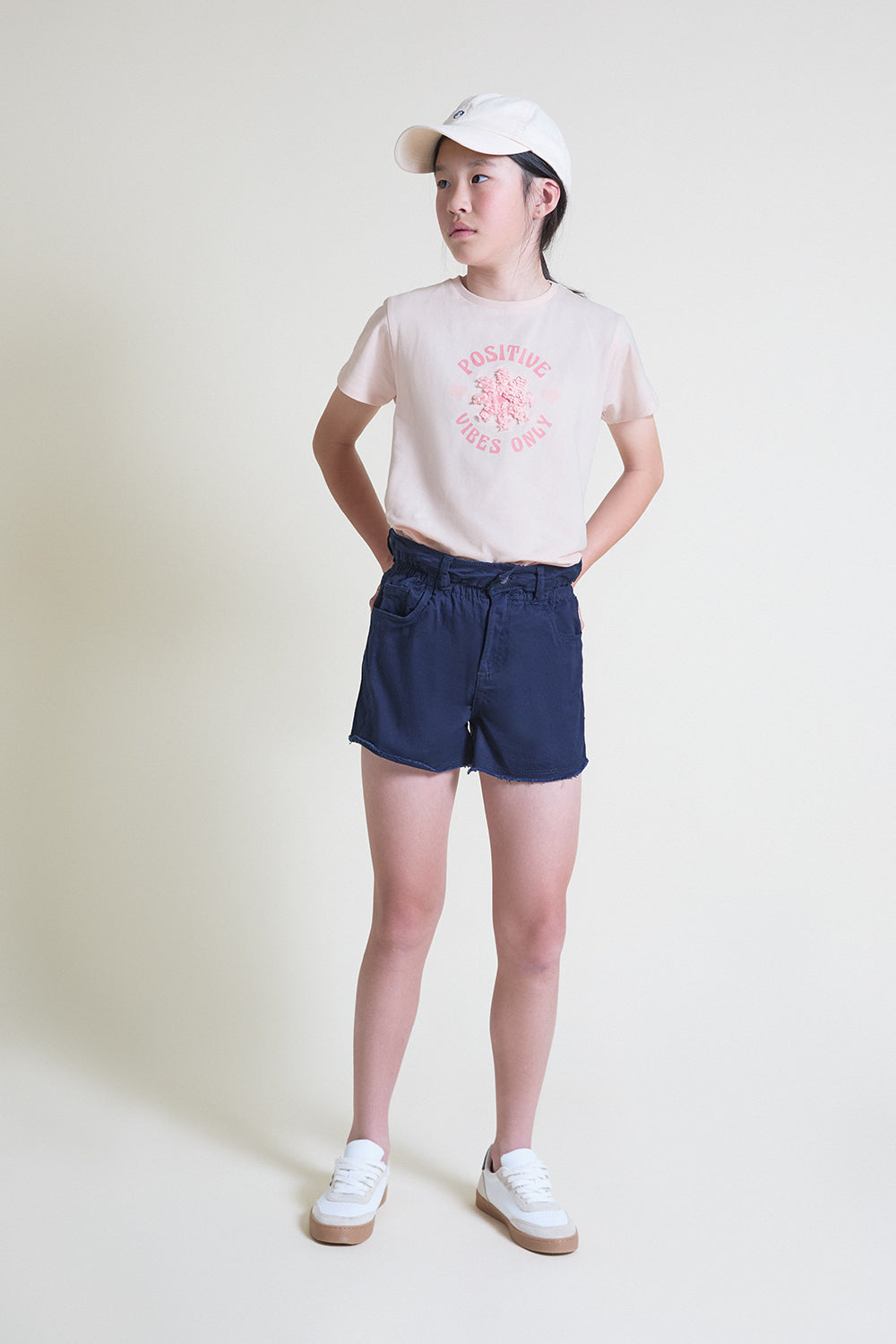 Camiseta rosa de algodón para niña Street Mockey 2-16 años