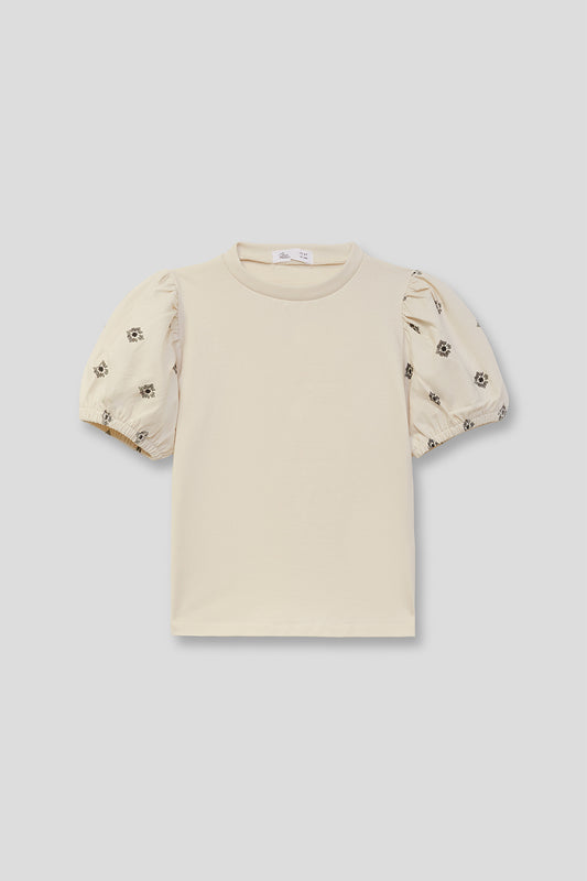 Camiseta de niña con mangas abullonadas Street Mockey 2-16 años