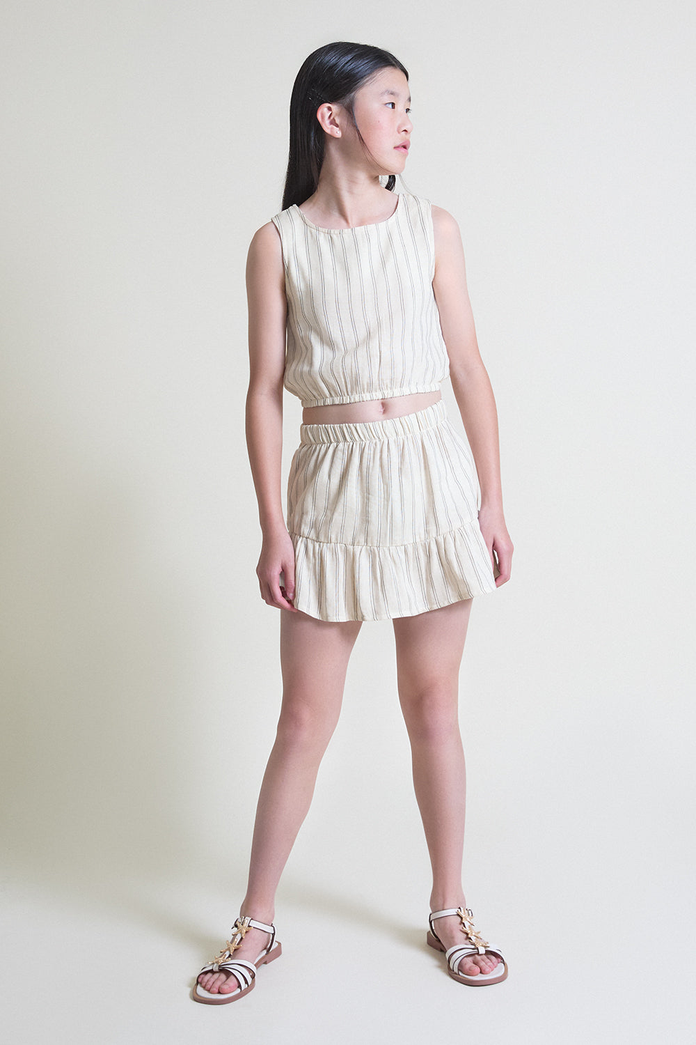 Falda de niña de rayas Street Mockey 2-16 años