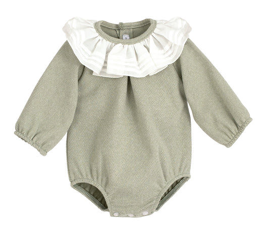Pelele Excellentt Bise Bebé 1-24 Meses | Calamaro con Cuello Volante