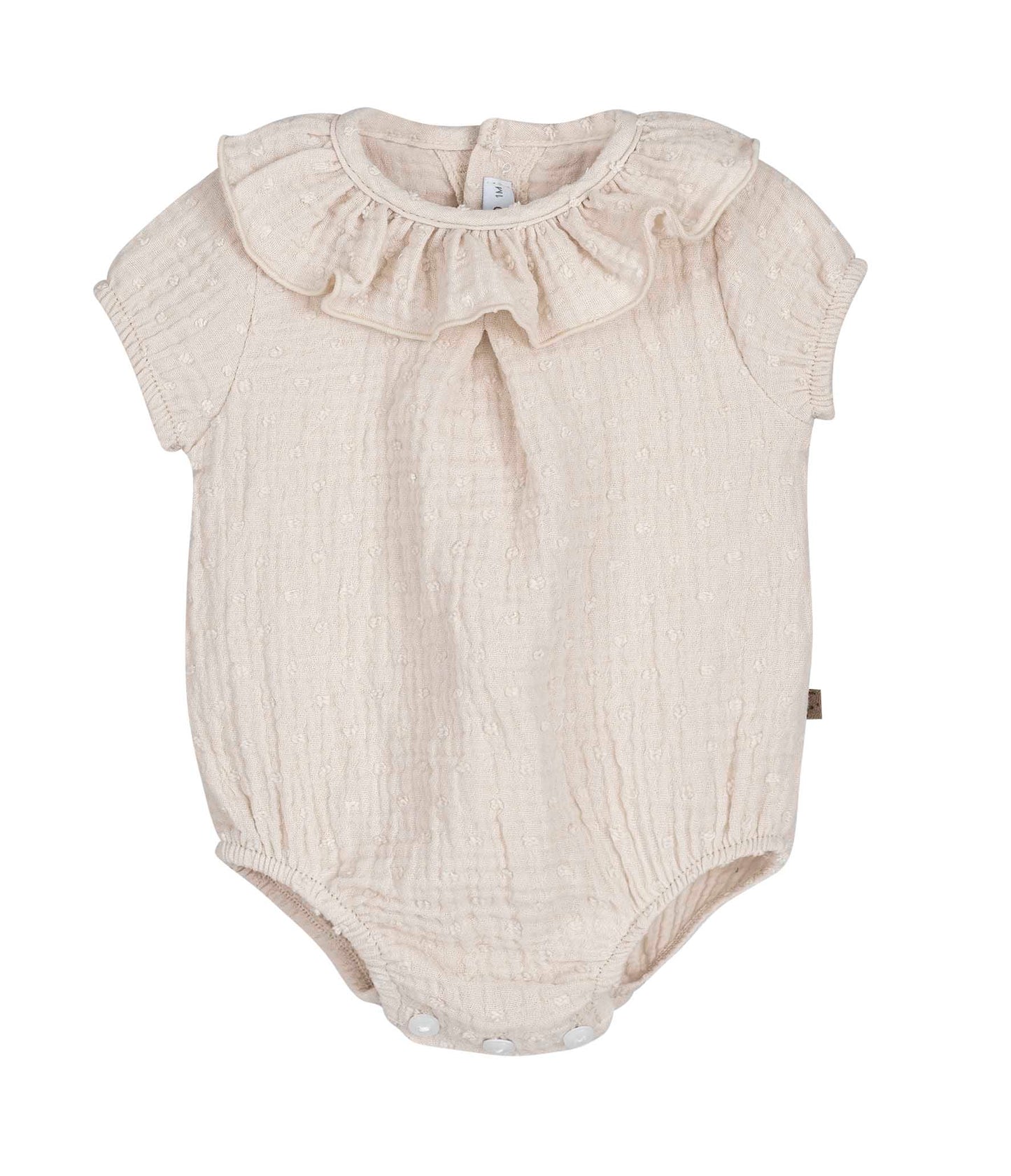 Pelele peto bebé Atari Calamaro | Blanco, arena, coral y mint – 1 a 36 meses