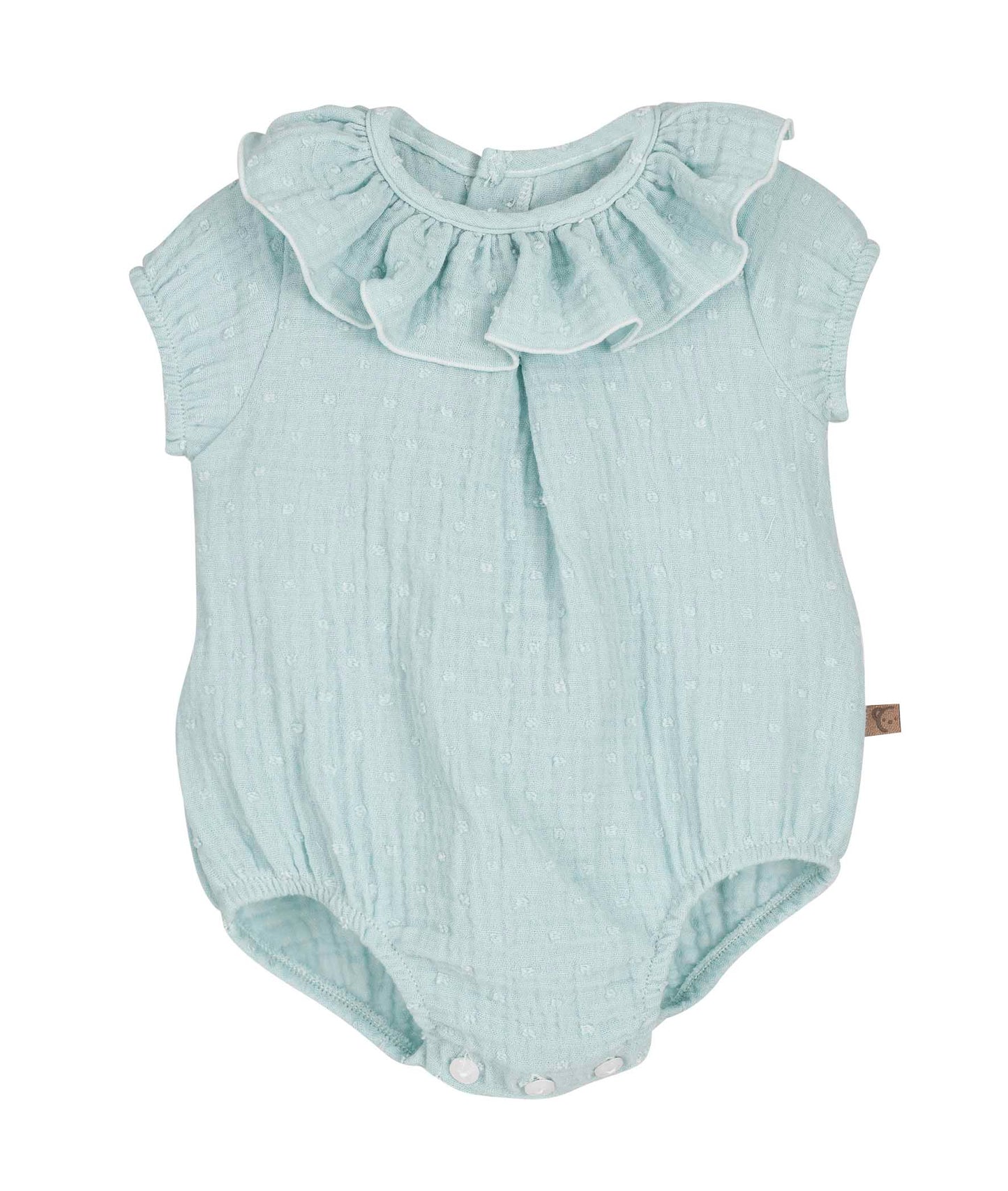 Pelele peto bebé Atari Calamaro | Blanco, arena, coral y mint – 1 a 36 meses