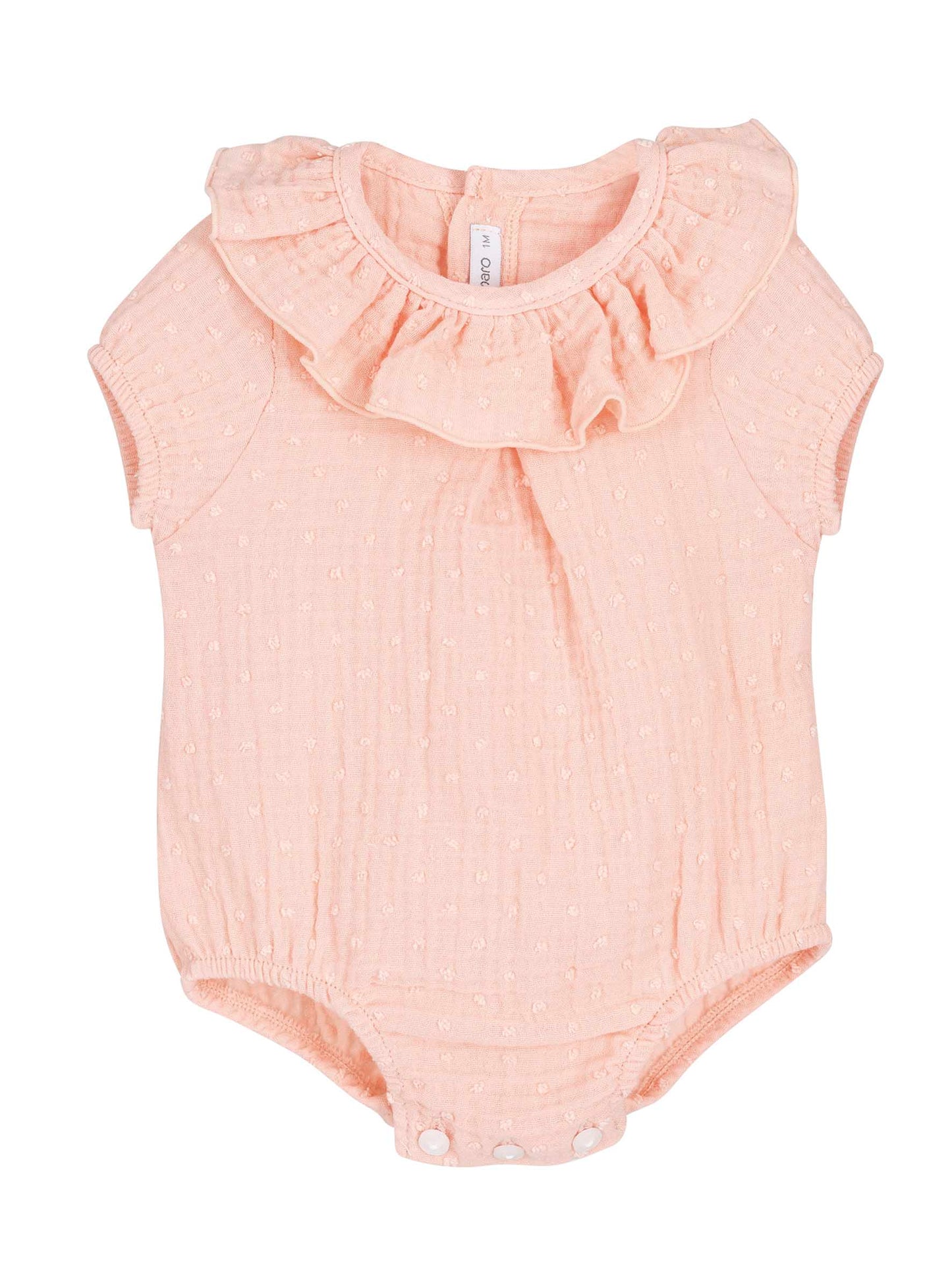 Pelele peto bebé Atari Calamaro | Blanco, arena, coral y mint – 1 a 36 meses