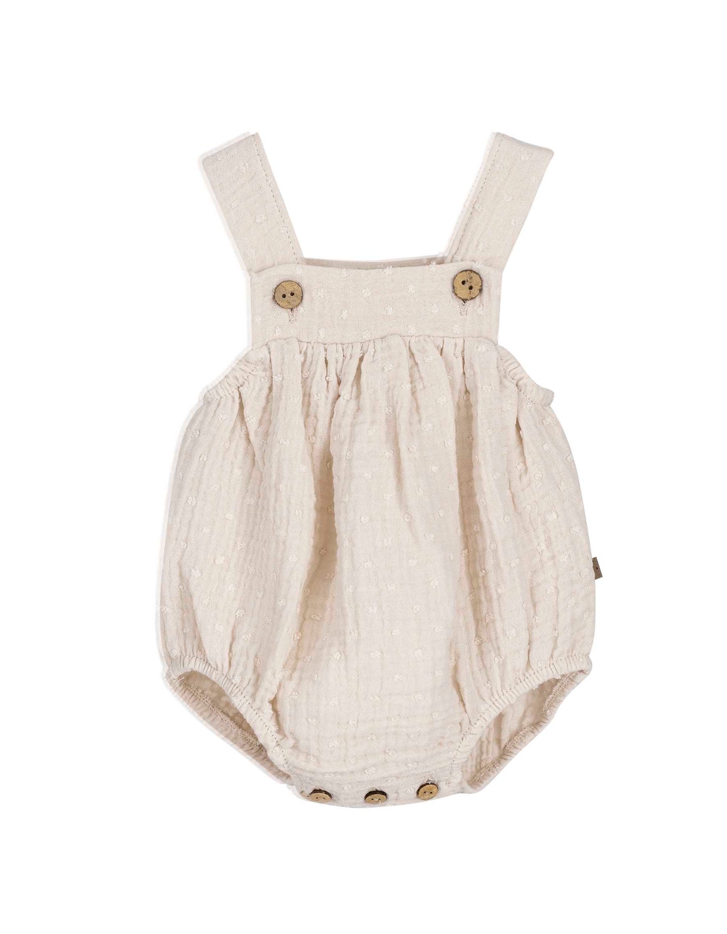 Peto bebé Atari Calamaro | Blanco, arena, coral y mint – 1 a 36 meses