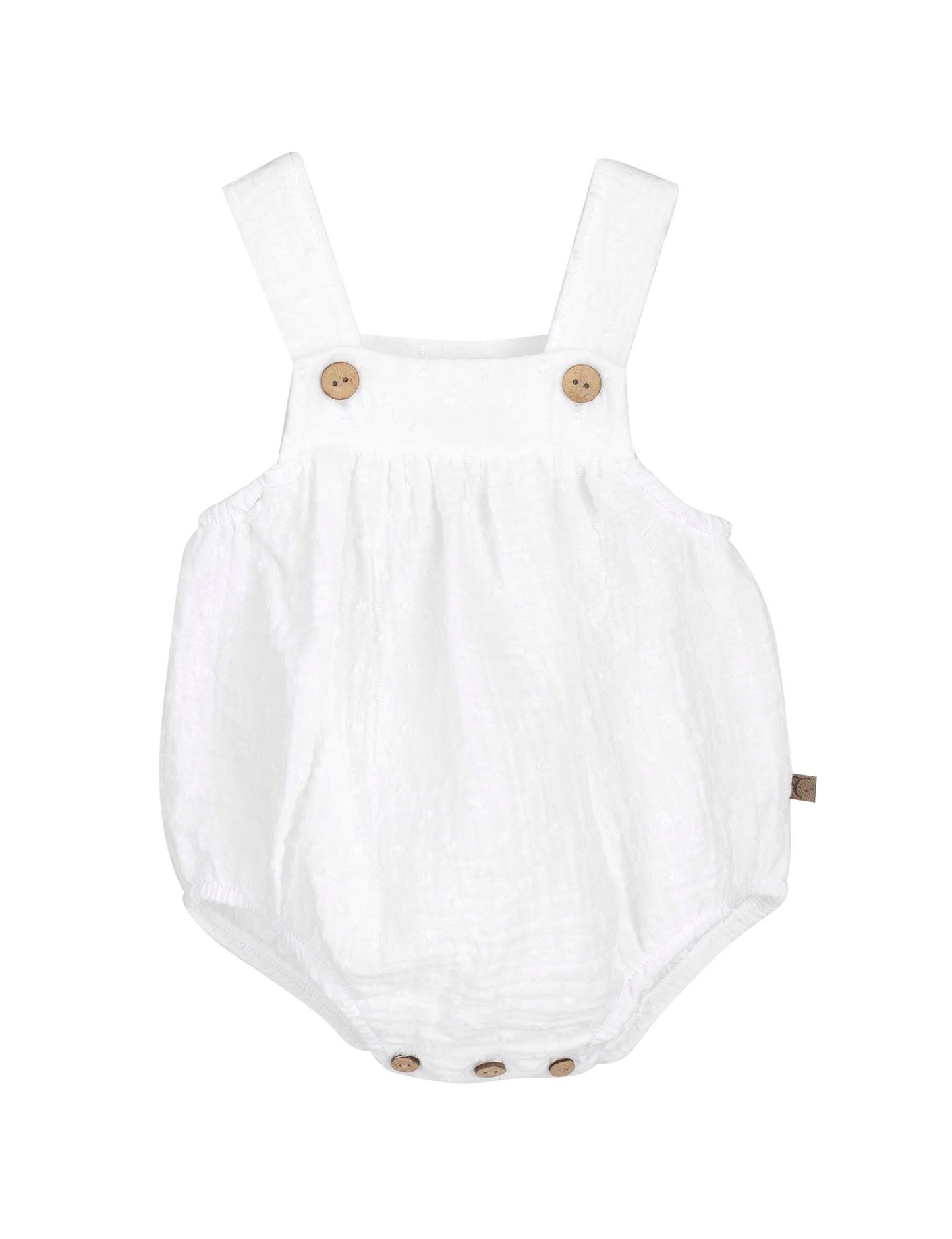 Peto bebé Atari Calamaro | Blanco, arena, coral y mint – 1 a 36 meses