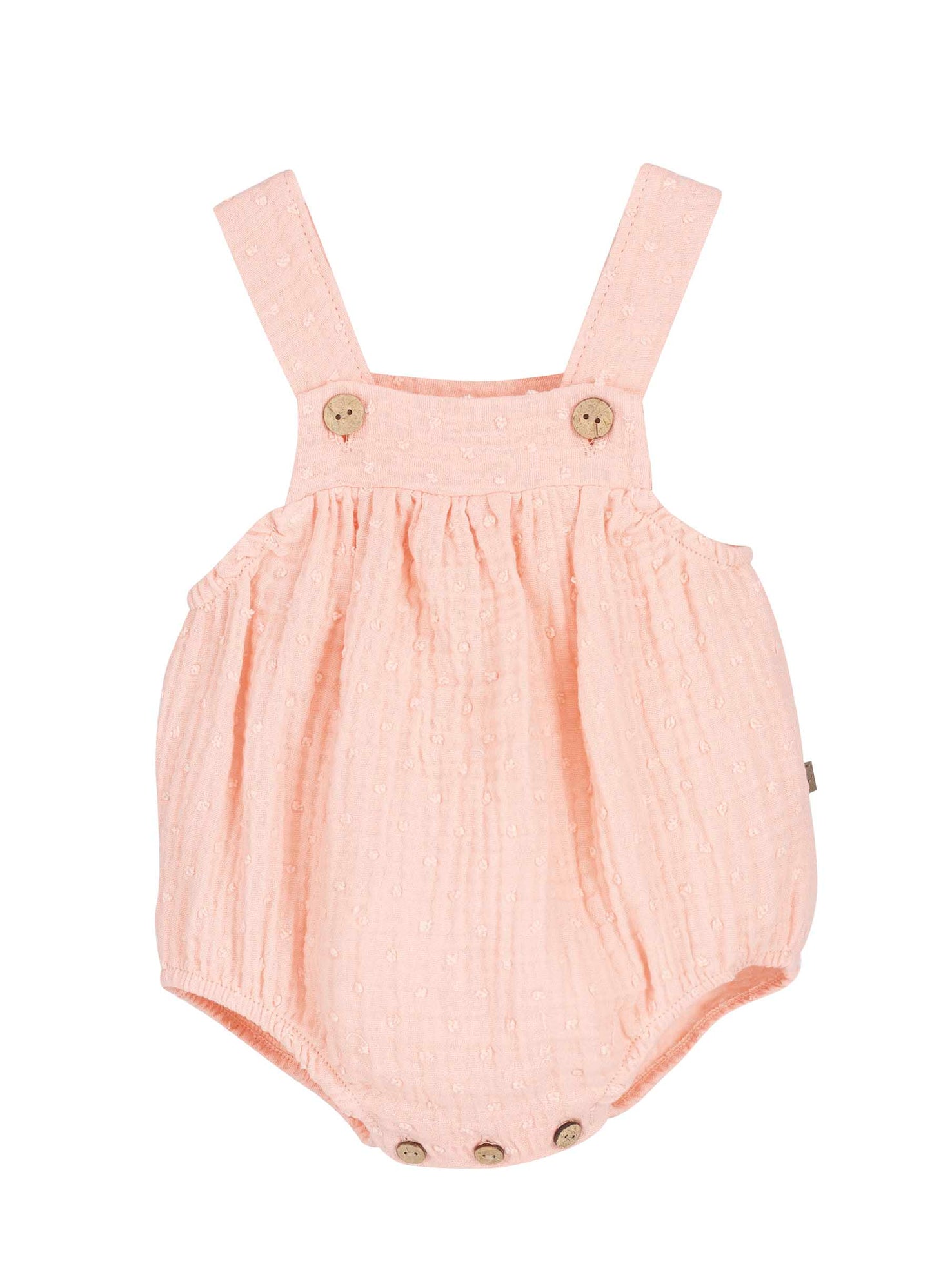 Peto bebé Atari Calamaro | Blanco, arena, coral y mint – 1 a 36 meses