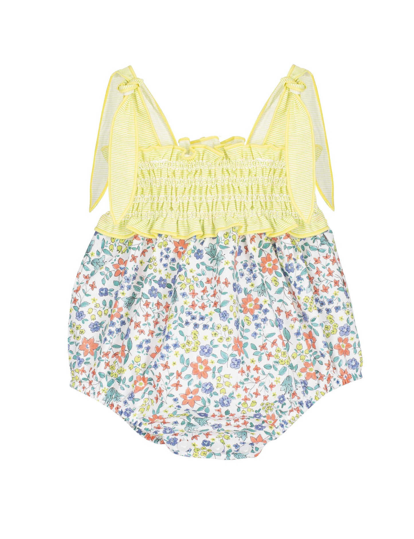 Peto bebé Agra Calamaro amarillo con flores 1-36 meses