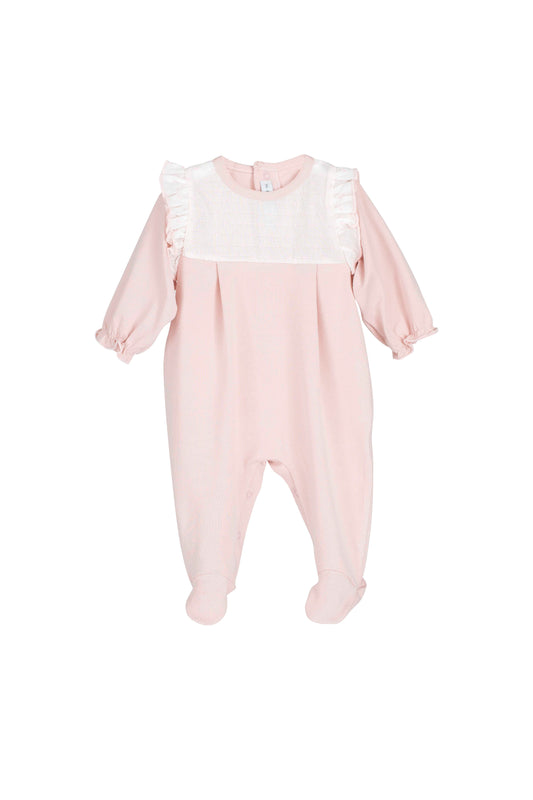 Pelele Familia Goa primeras puestas rosa bebé Calamaro 0-6 meses · Salida del hospital